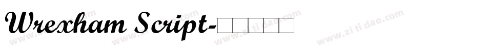 Wrexham Script字体转换
